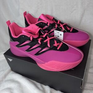 Adidas Dame Certified 3 Basketball Shoes Pink Black  Men 8 1/2 New In Box No Lid
